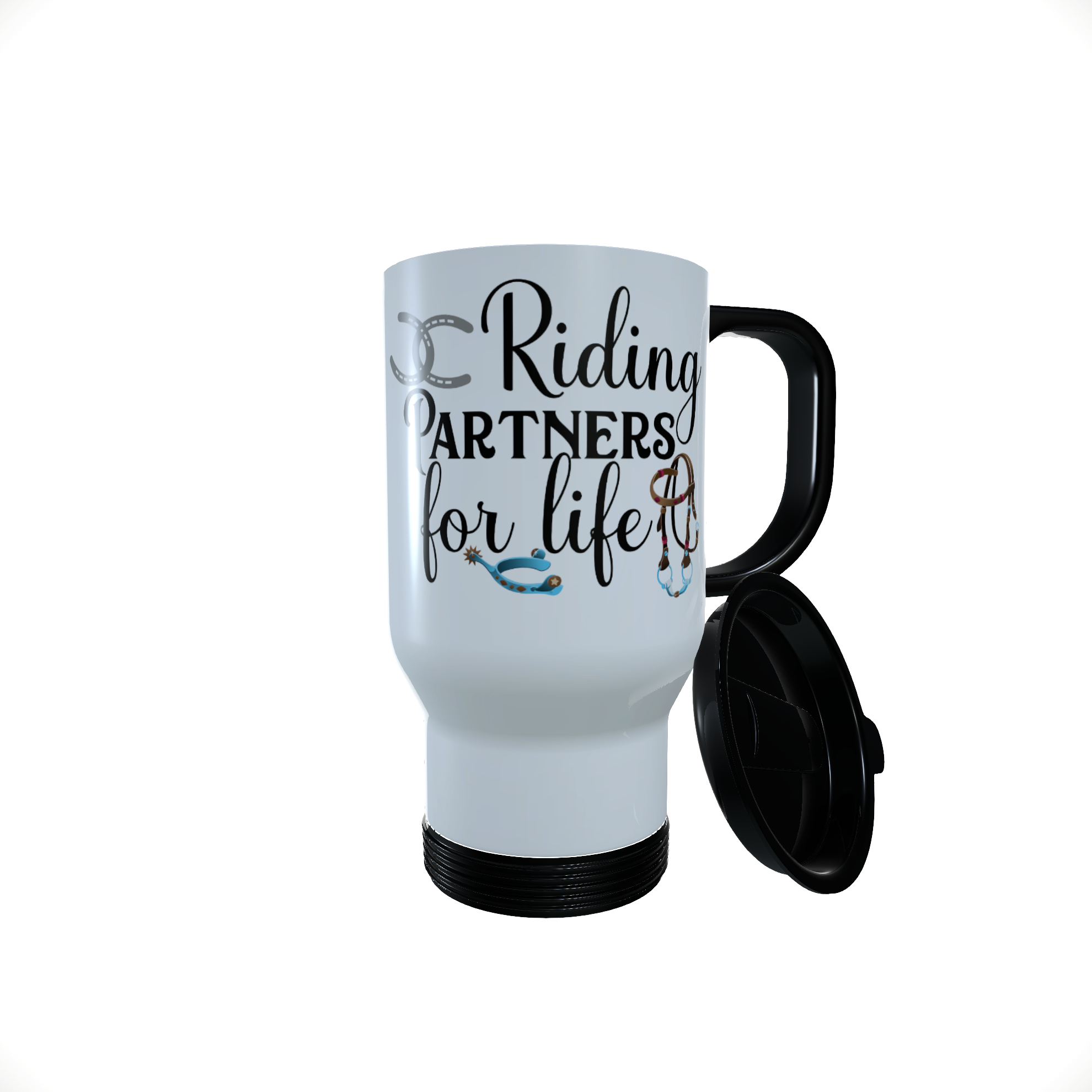 Horse Riding Travel Mug, Personalised Thermos Mug